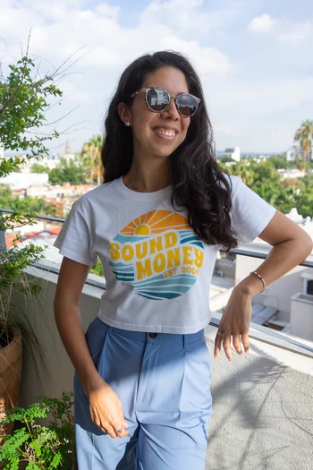 Sound Money Crop Top Shirt